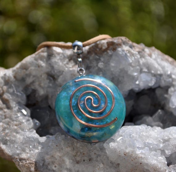 Orgonite® Pendant with SBB Coil, Necklace EMF Protection - Unisex