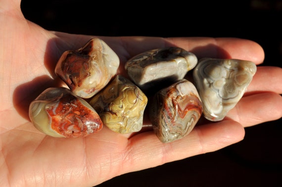 Crazy Lace AGATE Stones Tumbled - 15-20 gram - 0.53- 0.70 Oz Crystals