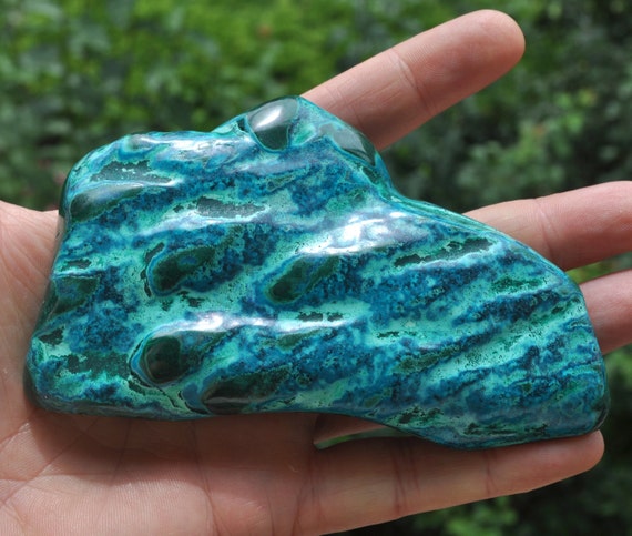 Rare AZURMALACHITE Snakeskin MALACHOLLA Azurite Malachite Chrysocolla - 236g - 7.54Oz - A grade Specimen  - Free Delivery