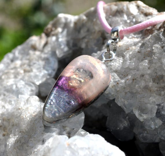 Multicolor Teardrop Pendant - Orgone Orgonite® Necklace