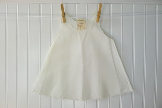 vintage white slip dress