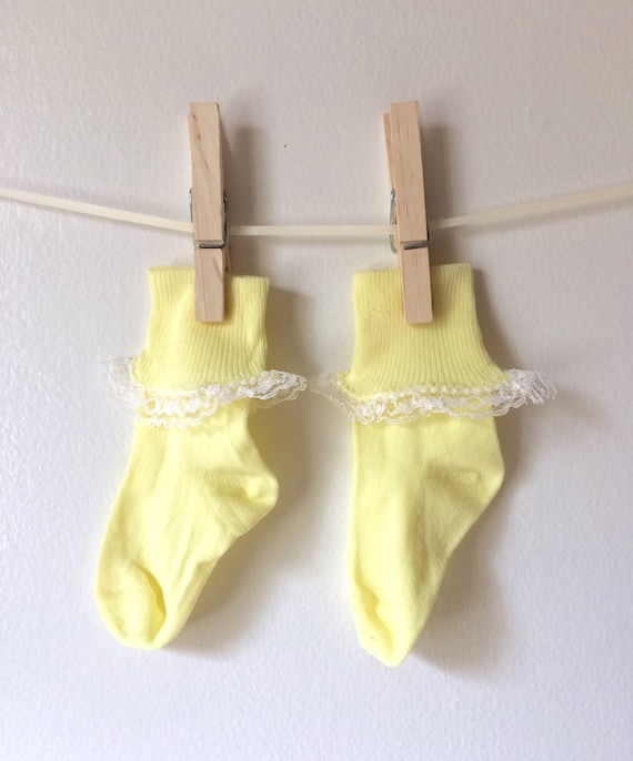 yellow infant socks