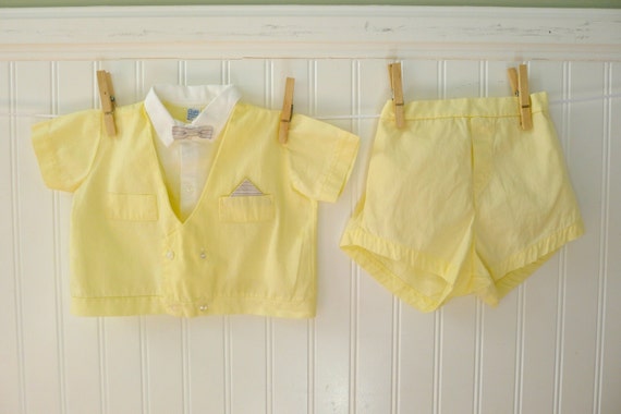 baby boy yellow shorts