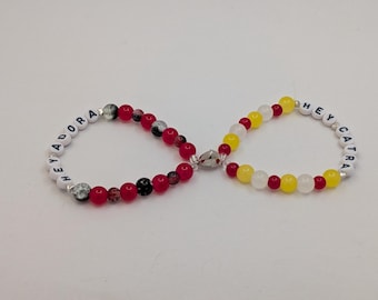 She-ra Princesses of Power Catradora Magnetic Elastic Stretch Beaded Bracelets Set