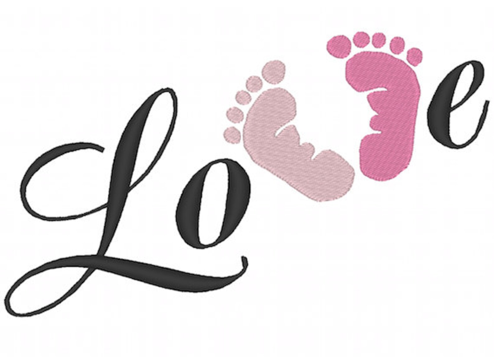 Love Footprints 5x7 Etsy