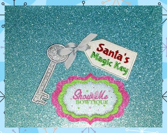 Santa's Magic Key ITH Machine embroidery Design