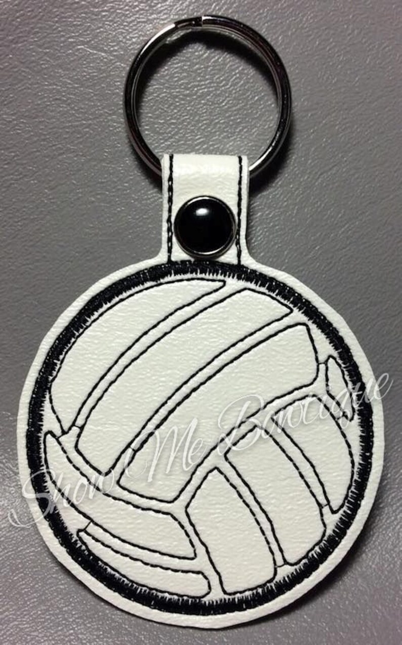 Volleyball Snap Key Fob Design Instant Download Etsy