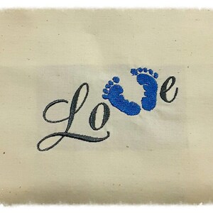 Love Footprints 4x4 - Etsy