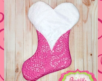 SET 5x7, 6x10, 8x12 LINED ITH Valentine Stocking