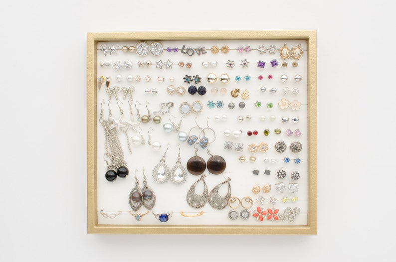 Jewelry Tray gold White Etsy