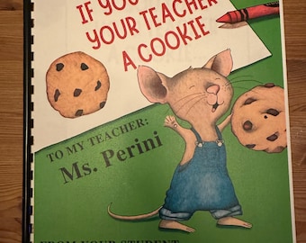 physical copy- give a teacher a cookie book, teacher gift, end of the year, gift, teacher, thank you, teacher appreciation gift, hard copy