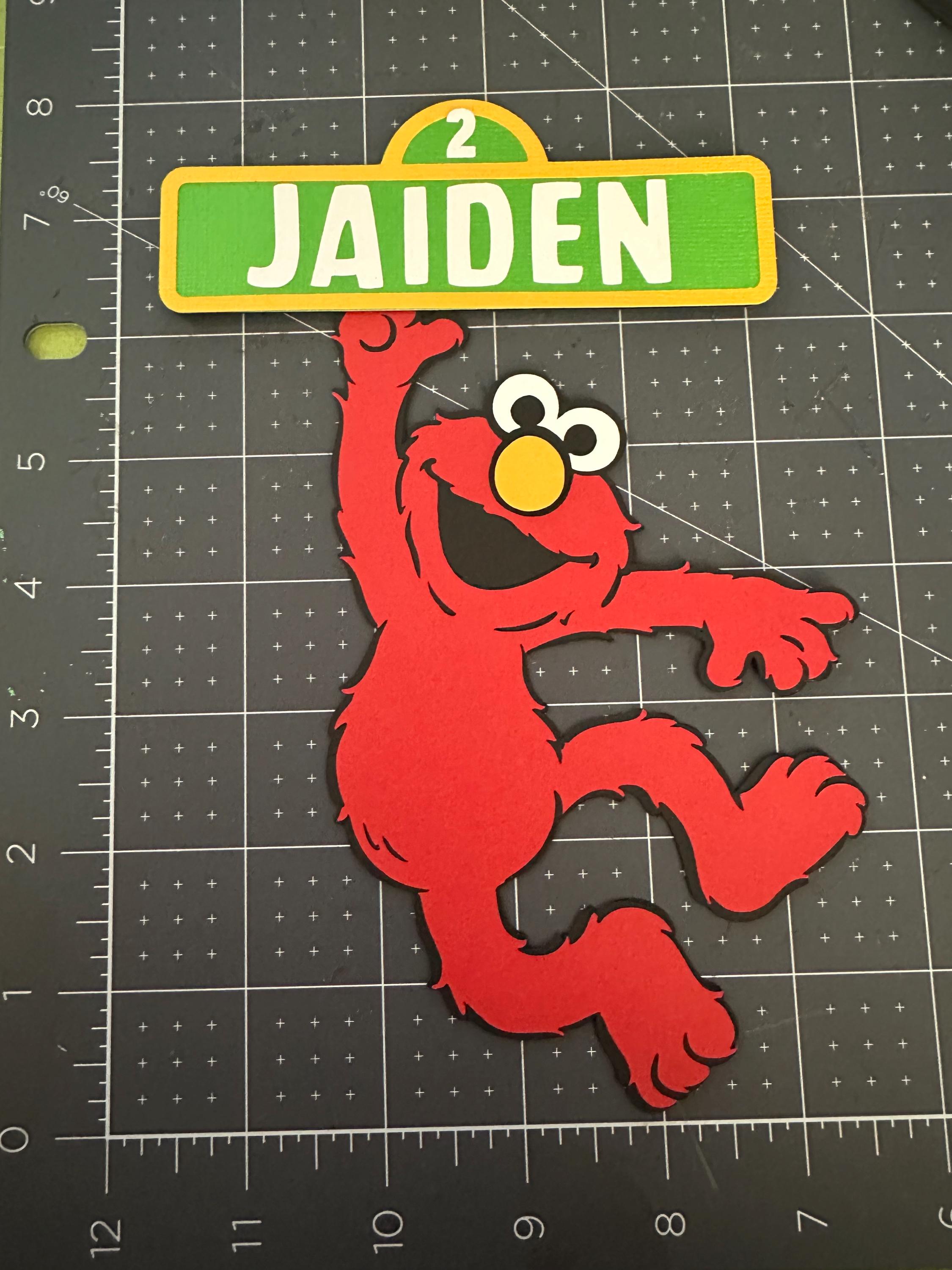 Centerpieces cutout, street sign,  cake topper, birthday, street inspired birthday, Elm0  inspired , Birthday favors