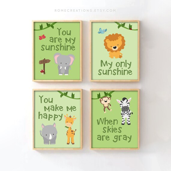 jungle prints nursery