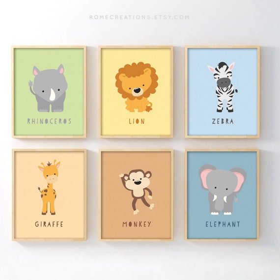 jungle nursery wall art