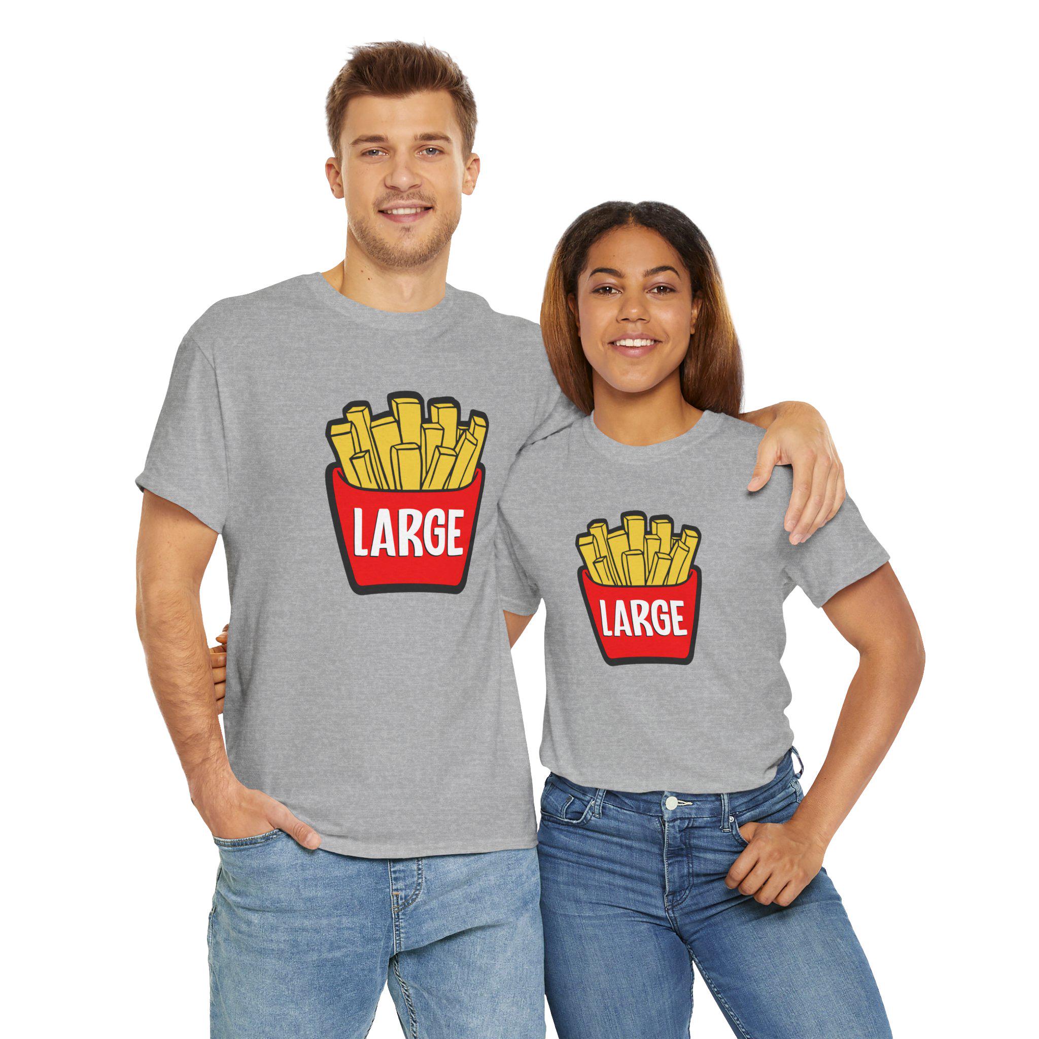 Large Fry T-shirt | Matching Sibling Tees | up to 5XL | Cute Fast Food ...