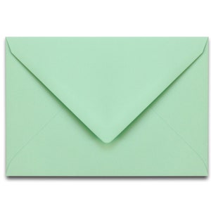 25 sobres | Sobres C6 | Embalaje | Tarjetas de invitación | Sobre | Publicar | carta | Sobres | Papelería | azul verdoso | menta | verde claro