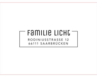 Stamp Address | Family Name #60