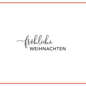 Stamp FRÖHLICHE WEIHNACHTEN #168 | Christmas | Christmas mail | Christmas present | Decoration | Lettering | Advent