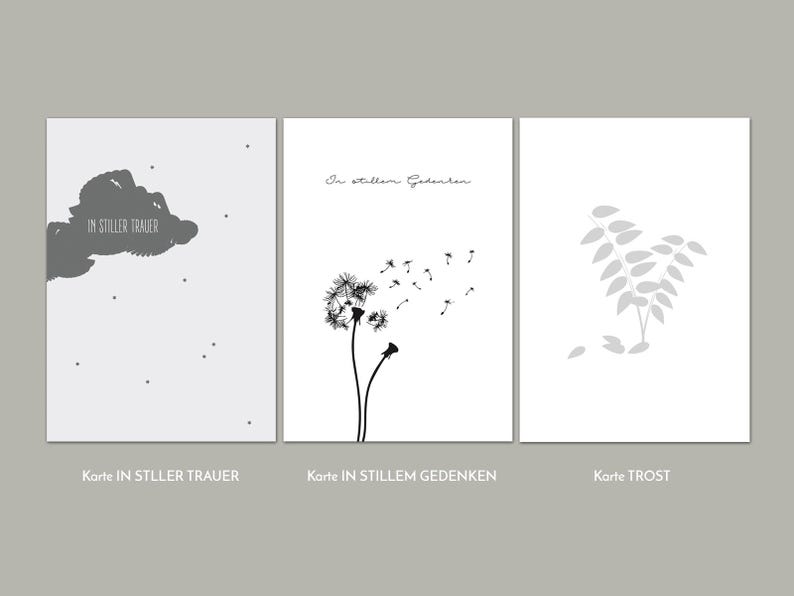 3 Mourning Cards | Sympathy Card | Condolence Card | Sympathy ...