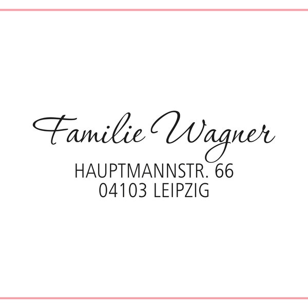 Stempel Adresse | Adressstempel Familie Name #44 Name | Umzug | Geburtstagsgeschenk | Absender | personalisiert | individualisiert Geschenk