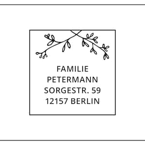 Stamp Address Family Name 207 personalized customized individualized personalized gift personalize gift image 1