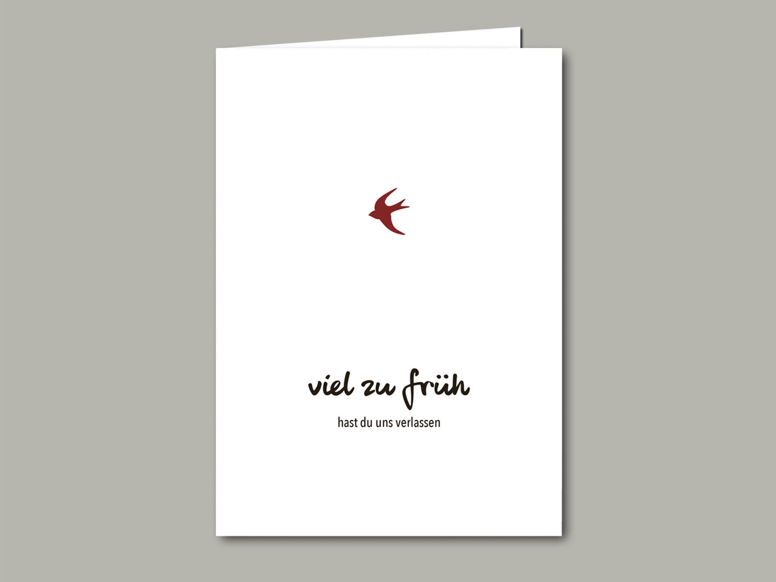 Trauerkarte ZU FRÜH Anteilnahme Kondolenz Trauer Kind Etsy