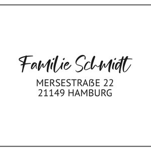 Stamp Address | Family Name #21