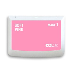 Stamp pads in 14 colors pink, red, gray, green, blue, purple, white 9x5cm image 1
