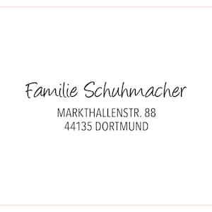 Stamp Address | Family Name  #69