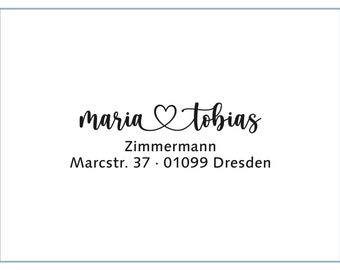 Stempel-Adresse | Adressstempel Familie Name #224 | Umzug | Geburtstagsgeschenk | Geschenk | personalisiert | individualisiert