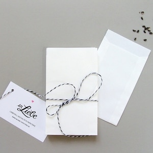 50 sacchetti bianchi per bomboniere | carta kraft | imballaggio | borse | Decorazione | regalo per gli ospiti | matrimonio | celebrazione | Festa | riempire