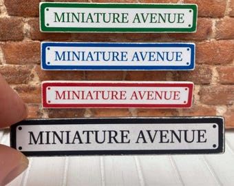 Personalized Miniature Street Sign – Handmade Adult Collector Decor