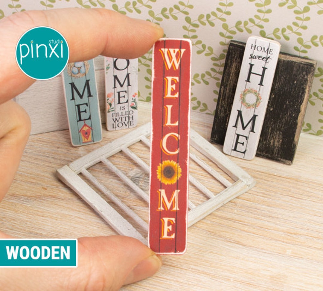 Miniature Welcome Porch Leaner Sign — Handmade Sign for Adult ...