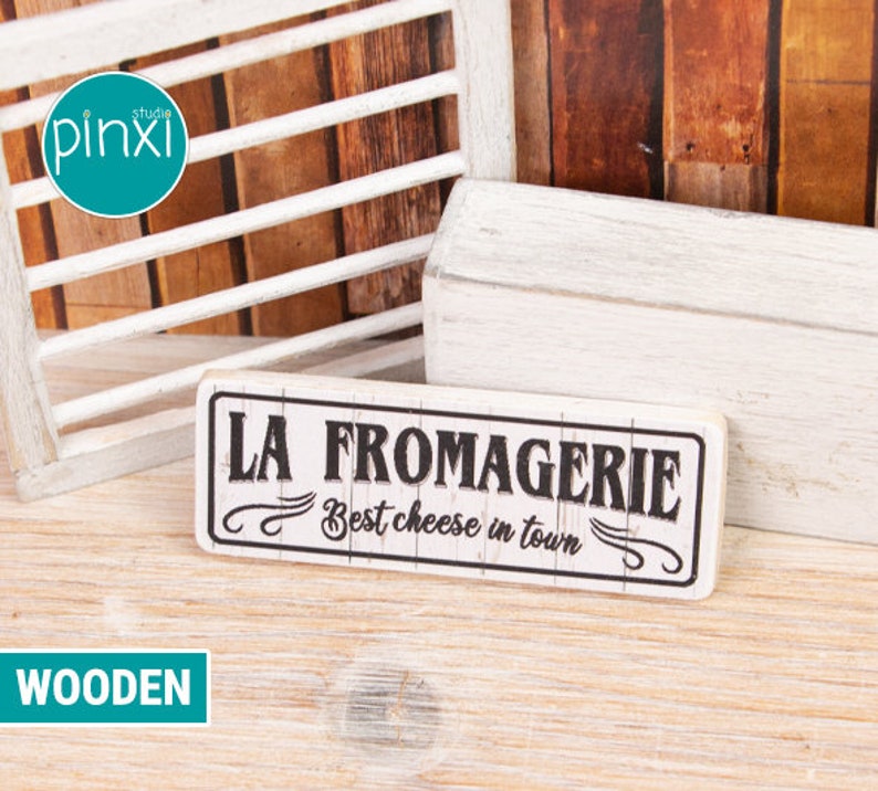 Miniature La Fromagerie Cheese Shop Sign — Handmade Sign for Adult ...