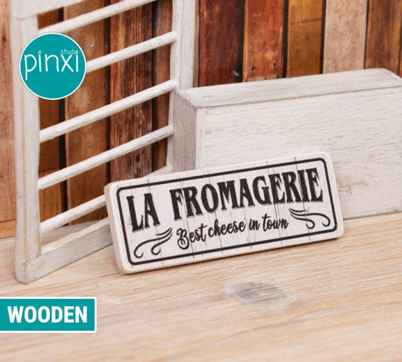 Miniature La Fromagerie Cheese Shop Sign — Handmade Sign for Adult ...