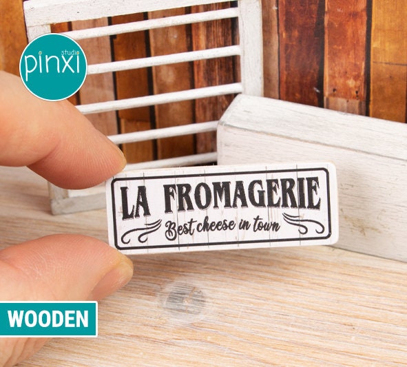 Miniature La Fromagerie Cheese Shop Sign — Handmade Sign for Adult ...