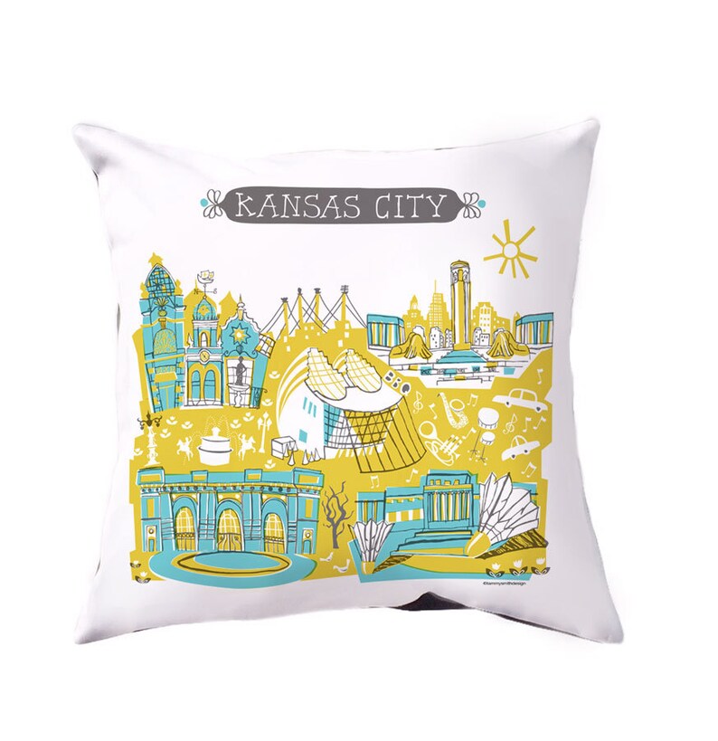 Kansas City Pillow Coverhome Etsy