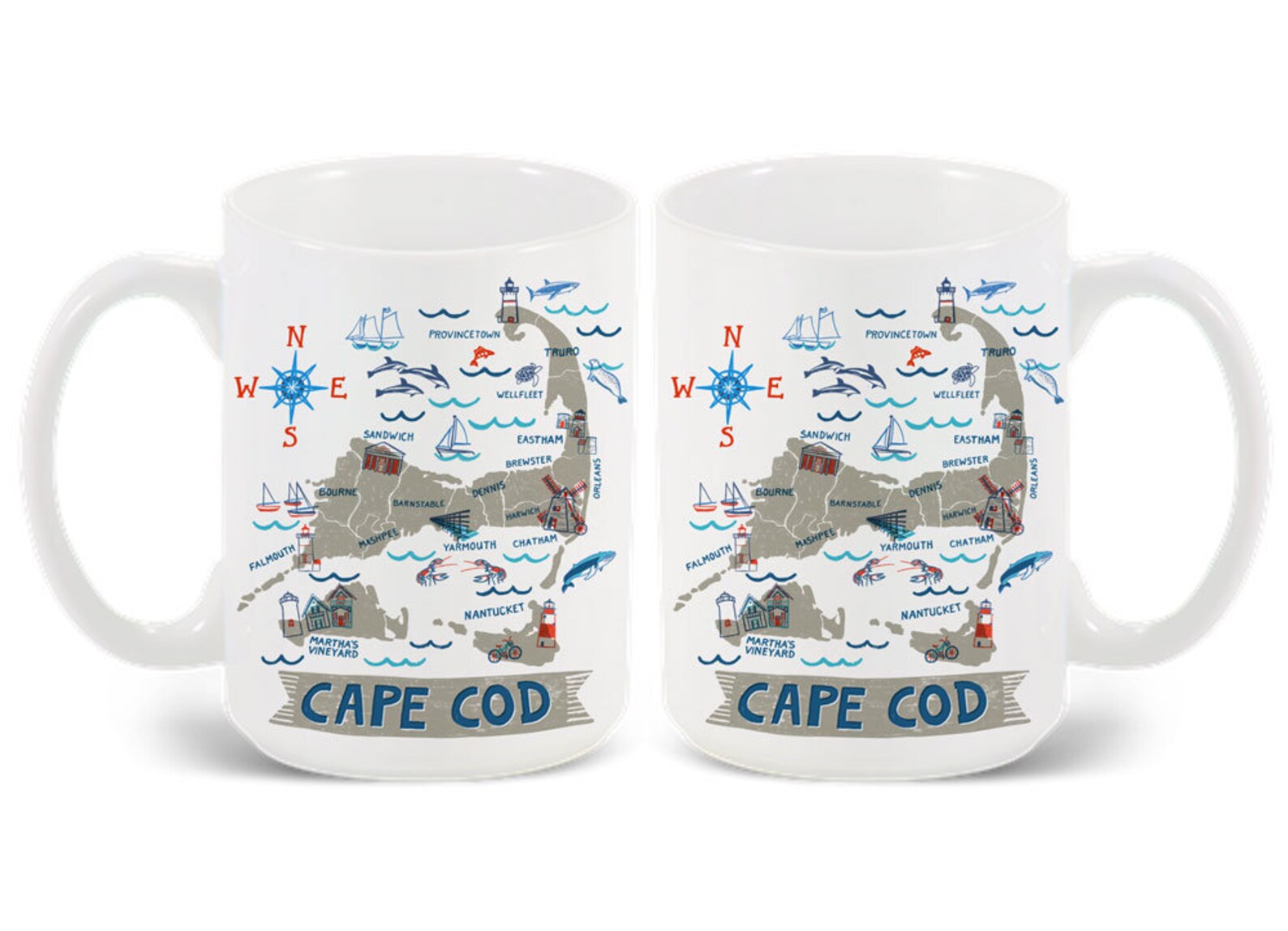 Cape Cod MugCity MugCoffeeTeaKitchenCustom Mug Etsy