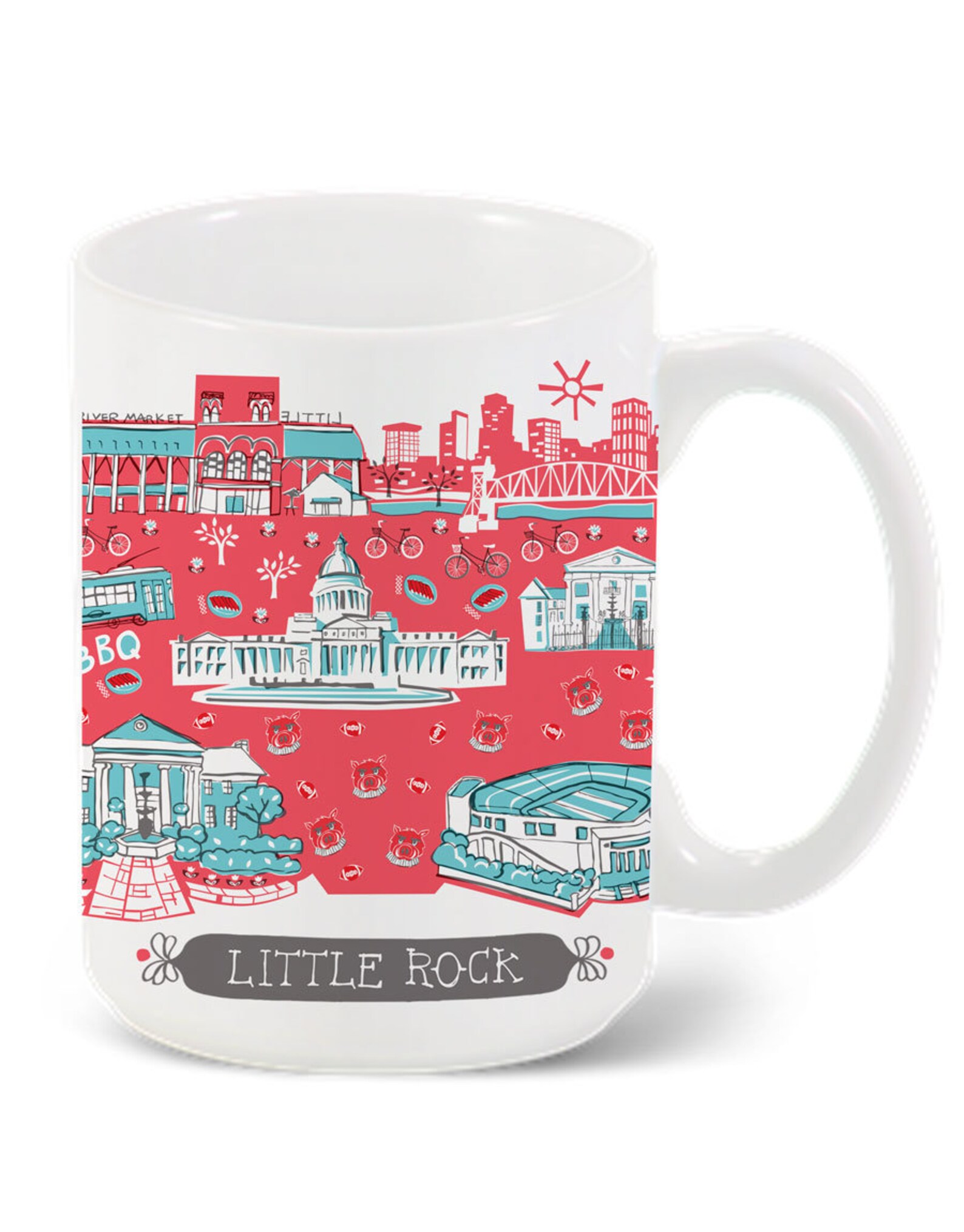 Little Rock AR Mugcity Mugcoffeeteakitchencustom Mug Etsy