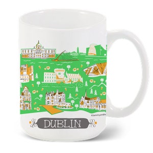 Dublin Ireland Mug-City Mug-Coffee-Tea-Kitchen-Custom Mug Gift-Personalized-Custom