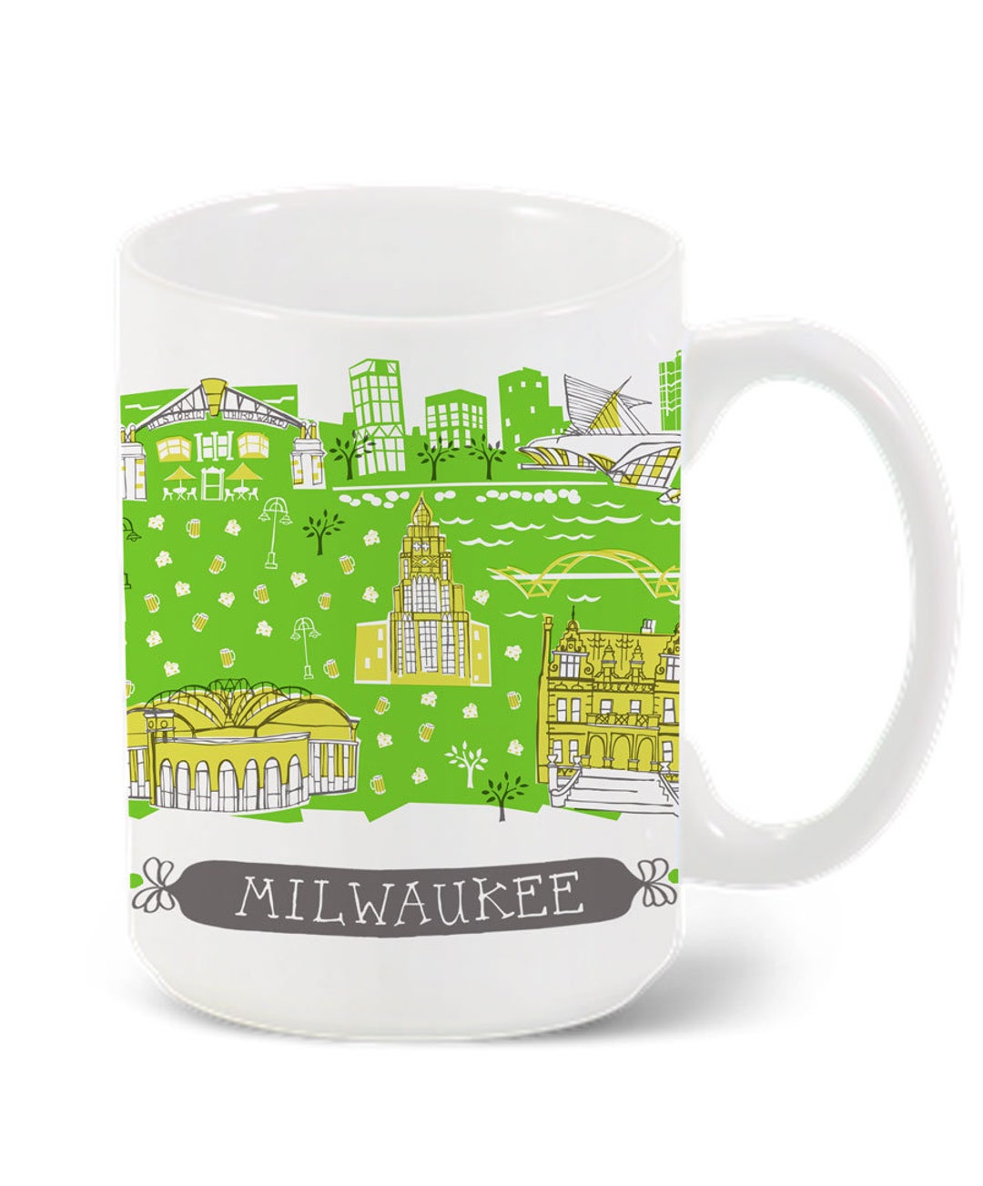 Milwaukee Mugcity Mugcoffeeteakitchencustom Mug Etsy