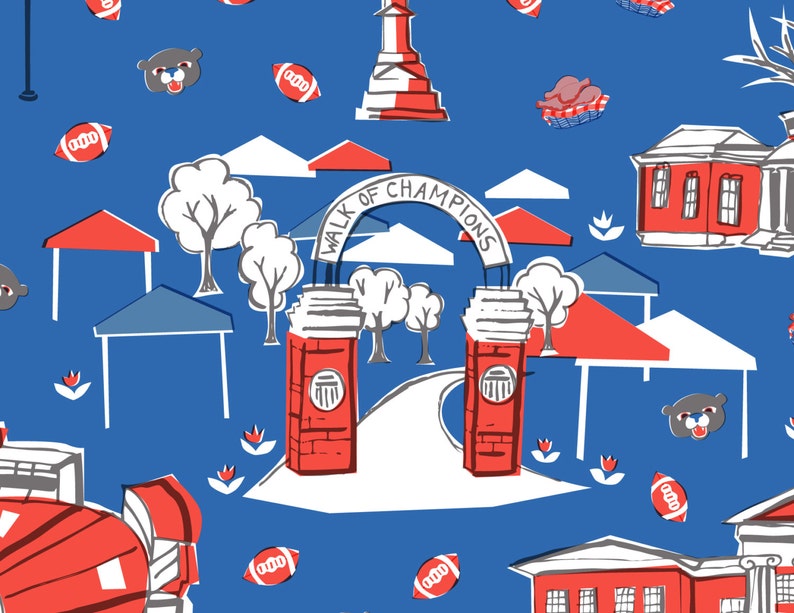 Wall Artoxford Mississippiart Print3 Colorcity Etsy