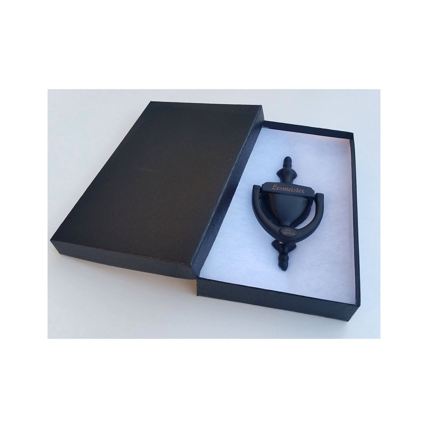 Personalized Engraved Door Knocker Oil Rubbed Bronze Finish