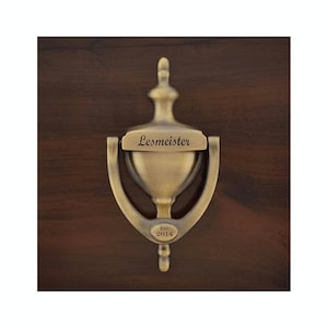 Monogram Letter L Door Knocker - Brass By Michael Healy - View #7