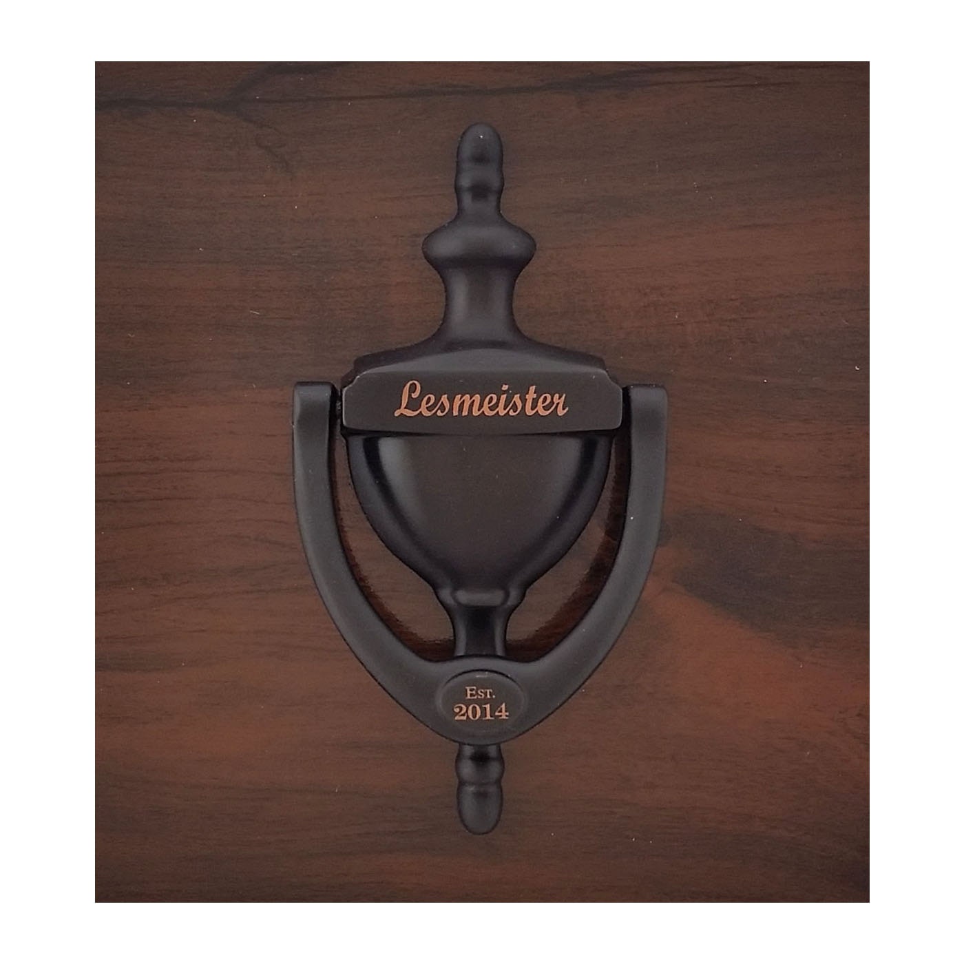 Door Knocker Engraved Brass Oil Rubbed Bronze Finish