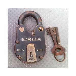 Engraving only on Brass Tab of Lock -LOCK NOT INCLUDED!!