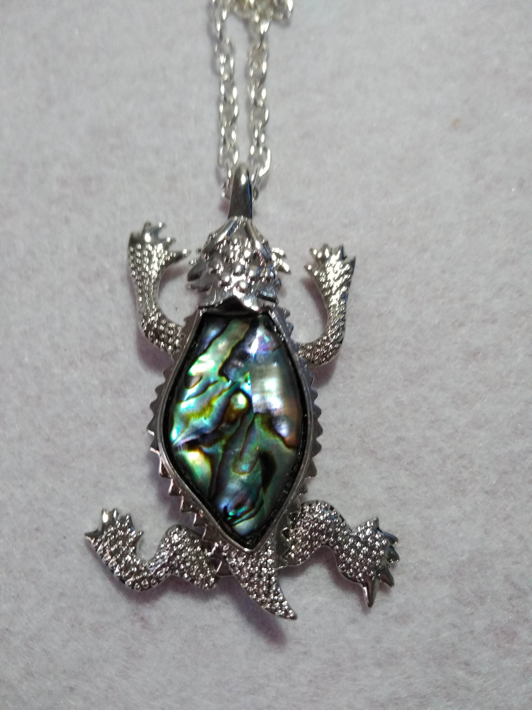 Horned Toad Pendant Necklace Set Etsy