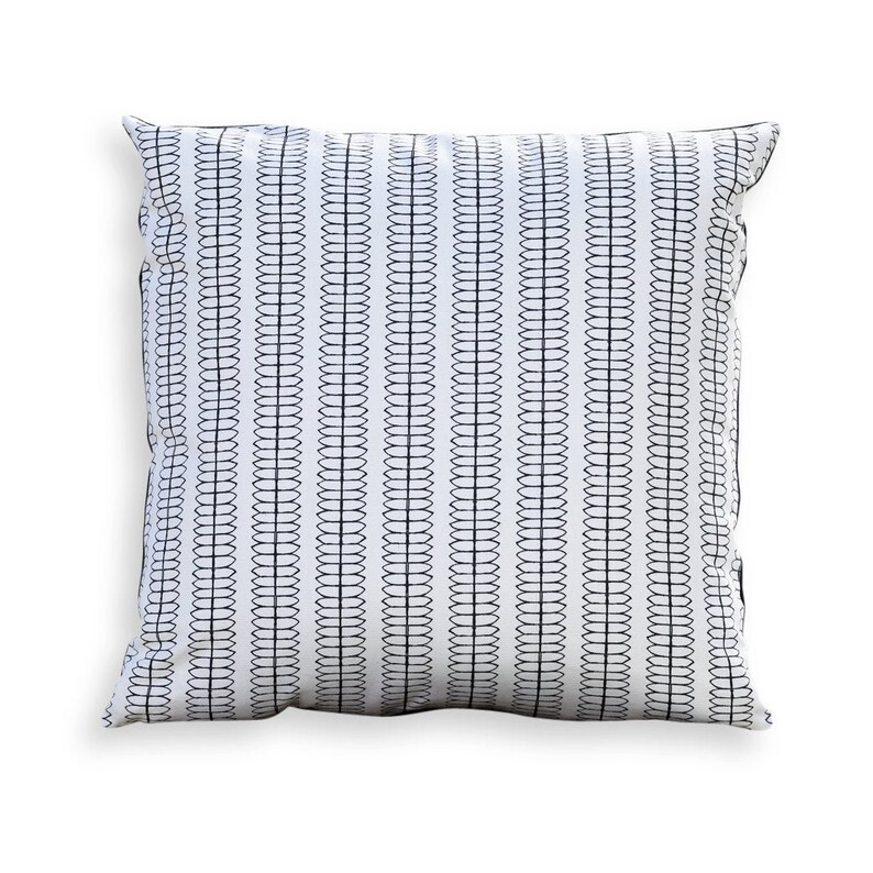 Geometric Spools Reversible Pillow Cover in Cotton Fabric From Etsy