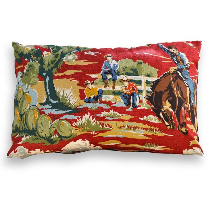 Route 66 Retro Style Reversible Pillow Cover in White RV, Lodge, Camp, Cabin, Rustic, Southwest, Western, Cowboy, Wild West, Rodeo, Rt 66 image 9