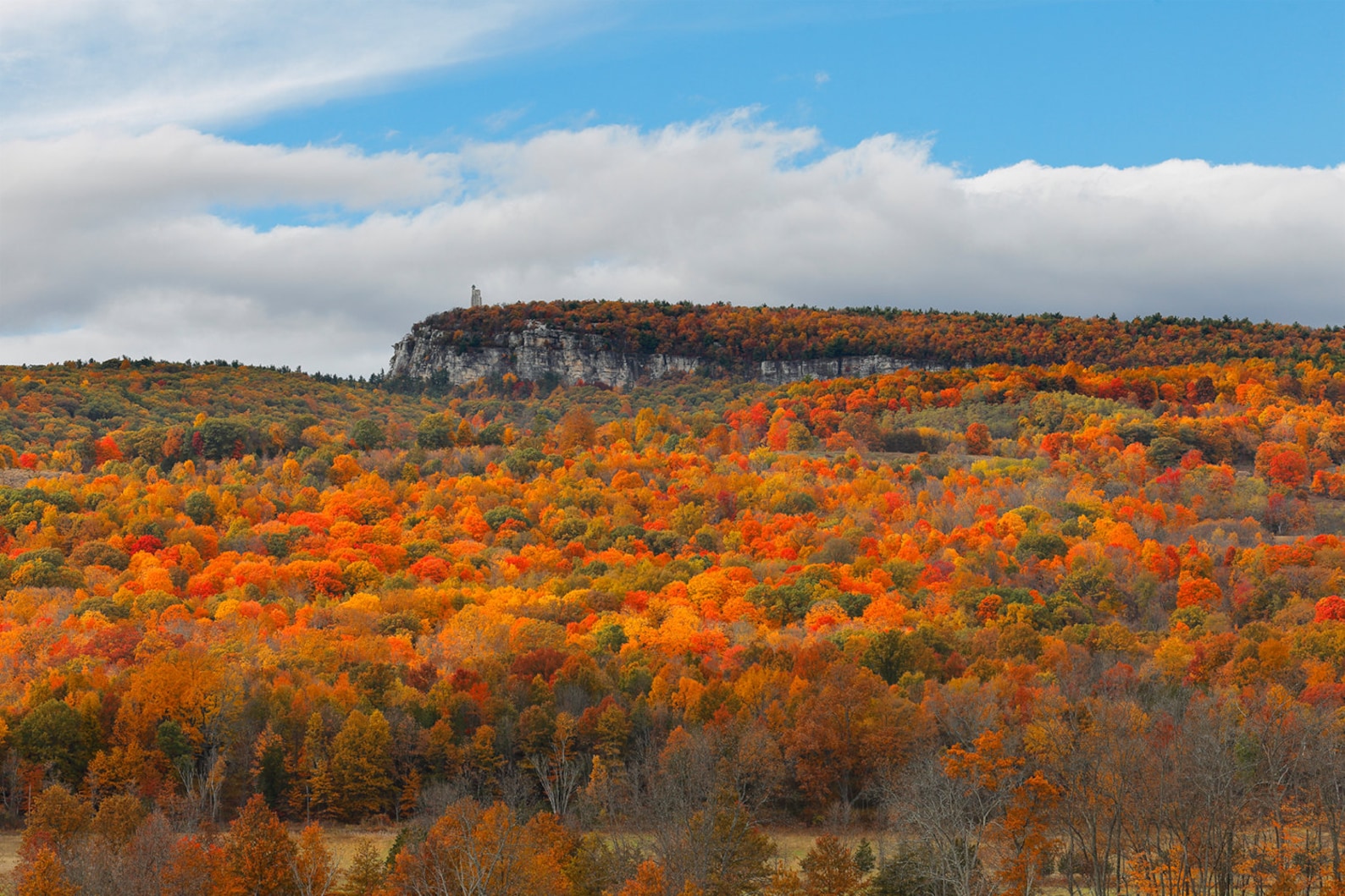 Mohonk Mountain House With Fall Colors Photograph Shawangunk Mountains